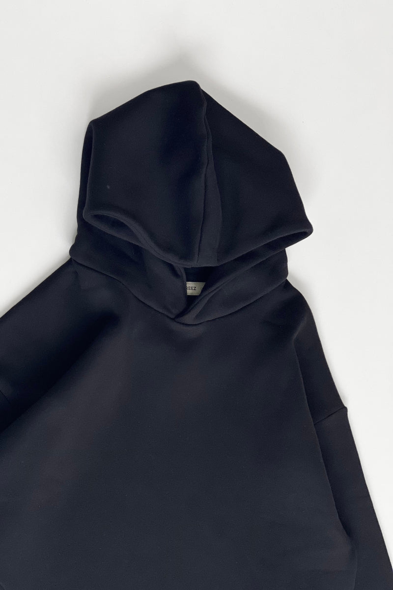 Super Oversized Heavy Hoodie Black - Main Image
