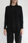 Knit Polo Shirt - Black