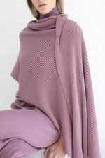 Knit Scarf - Berry Nude