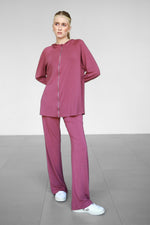 Modalite Zip-up Hoodie - Plum