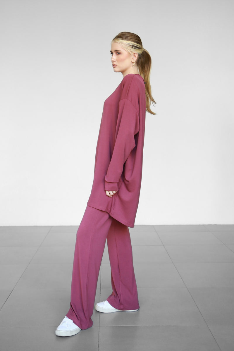 Modalite Long Phantom Sweatshirt - Plum