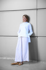 White Hi-Lo Poplin Shirt