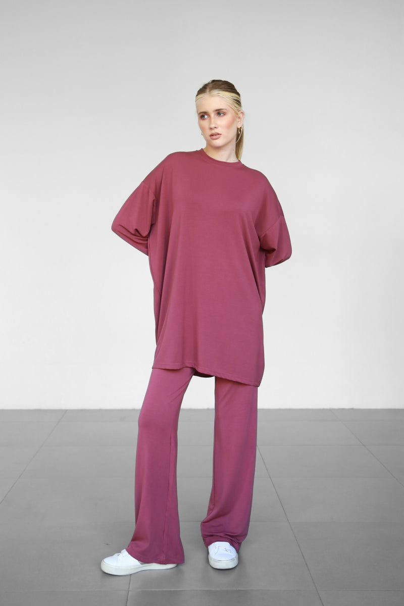 Modalite Long Phantom Sweatshirt - Plum