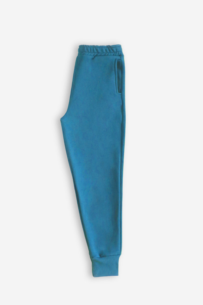 Heavy Ribbed Sweatpants - Teal