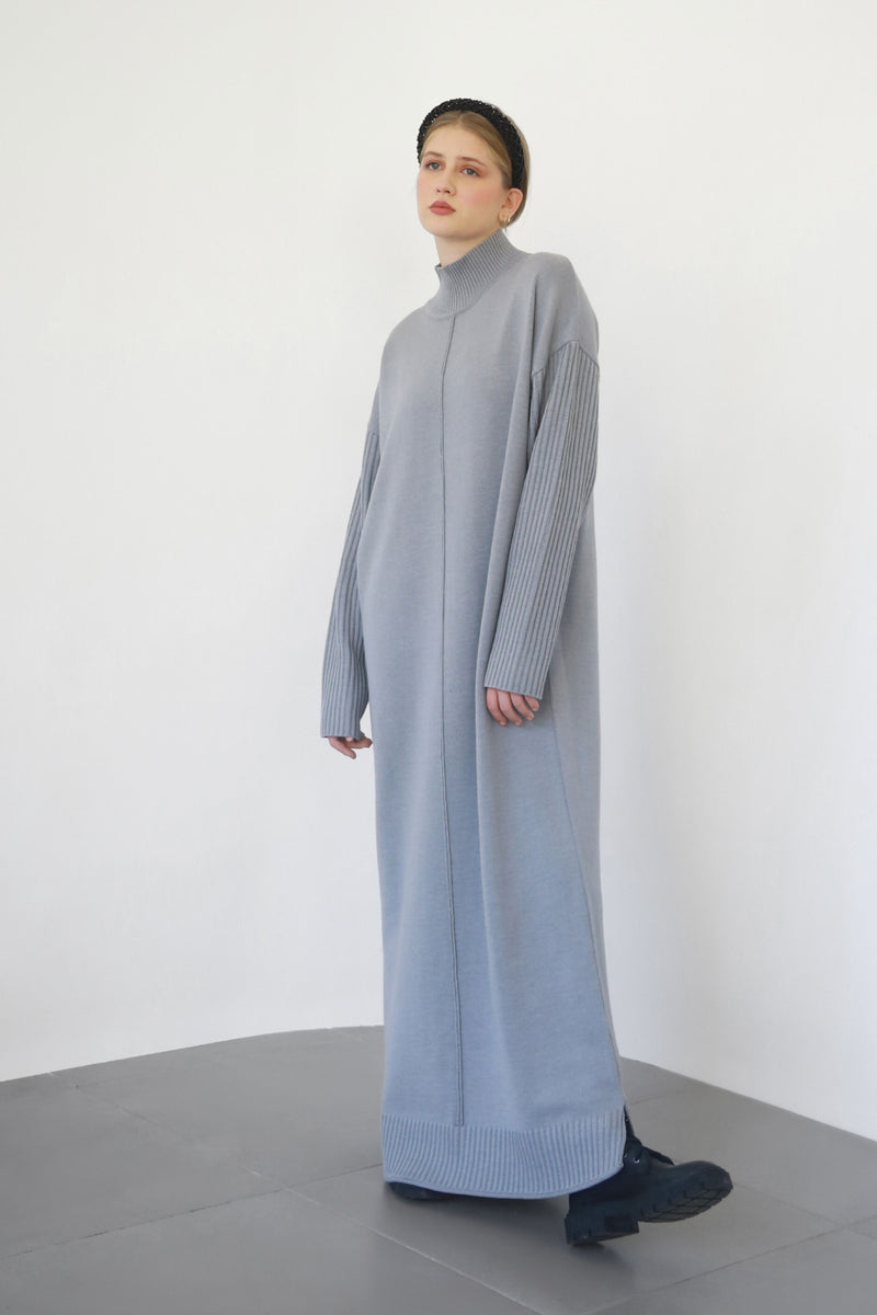 Maxi Knit Dress - Full Length - Ash