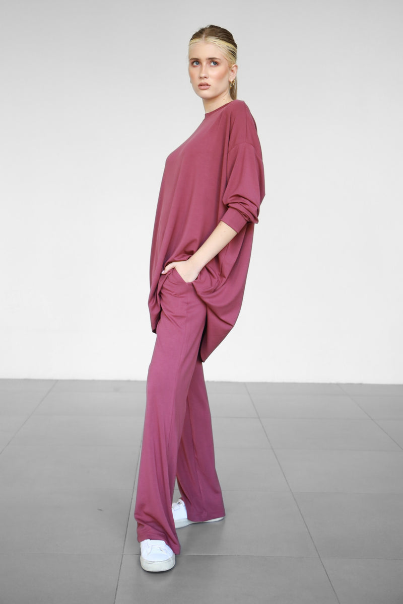 Modalite Long Phantom Sweatshirt - Plum