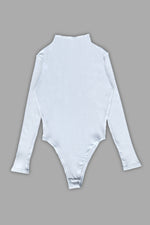 Ribbed Cotton Bodysuit - White