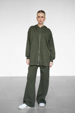 Light Zip-Up hoodie - Military