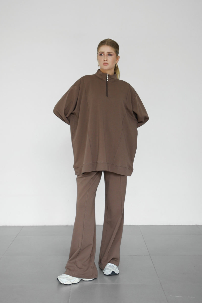Anya Co-ord Set - Mocha