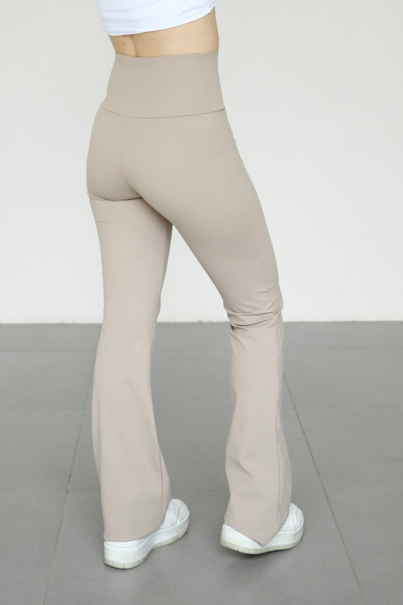 Actee Flare Leggings - Taupe
