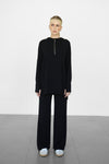 Modalite Flare Sweatpants - Black