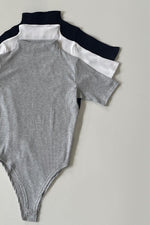 Ribbed Cotton Bodysuit T-Shirt