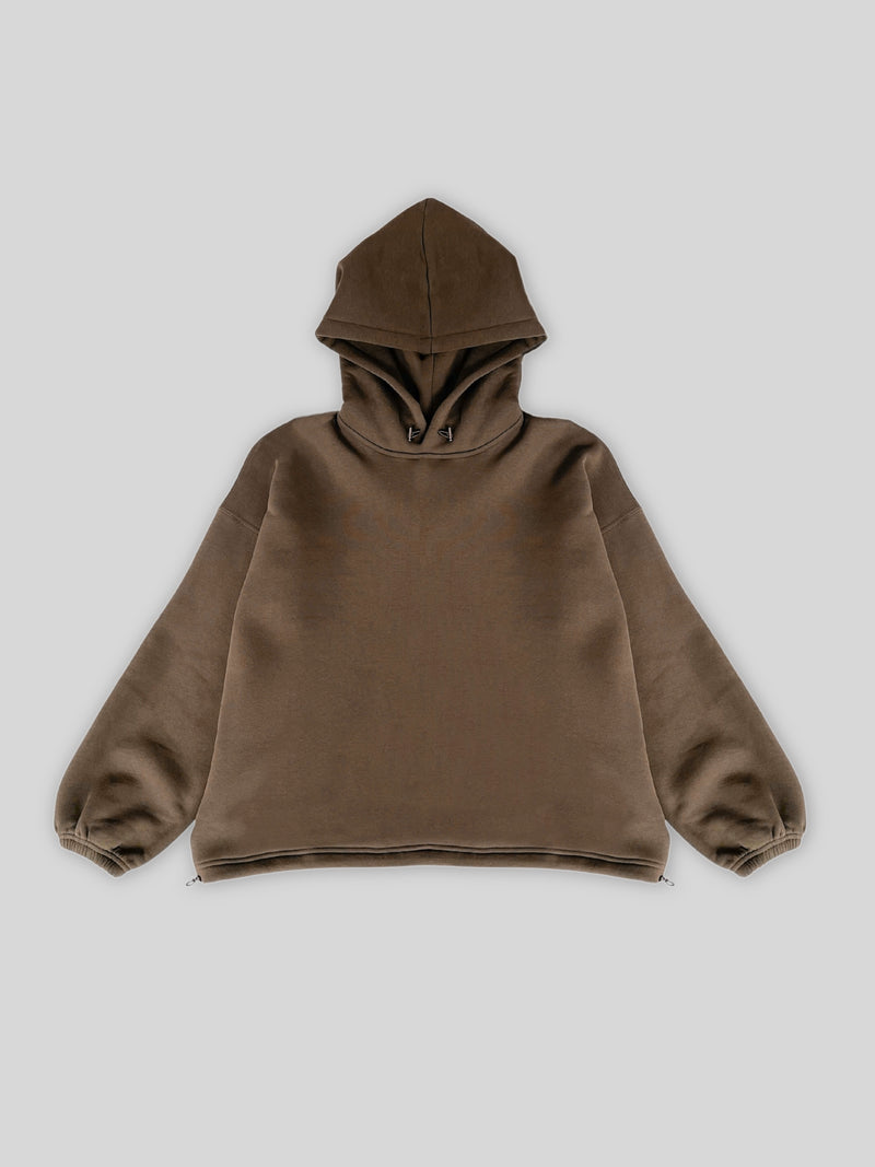 Heavy Adjustable Hoodie - Mocha