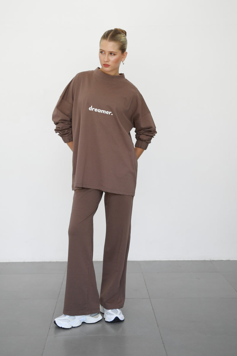 Dreamer Longsleeve T-shirt - Mocha