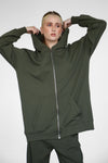 Light Zip-Up hoodie - Military