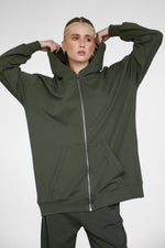 Light Zip-Up hoodie - Military