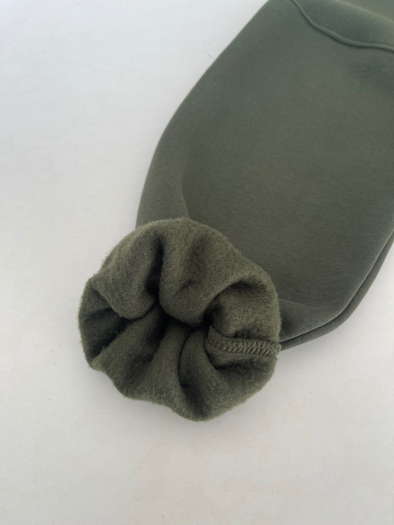 Heavy Adjustable Hoodie - Army Green