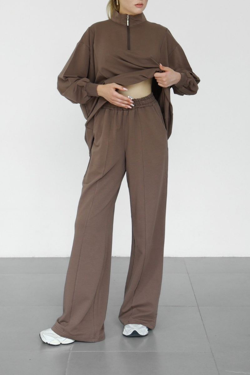 Anya Co-ord Set - Mocha