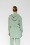 Light Waisted Zip-Up Hoodie - Sage
