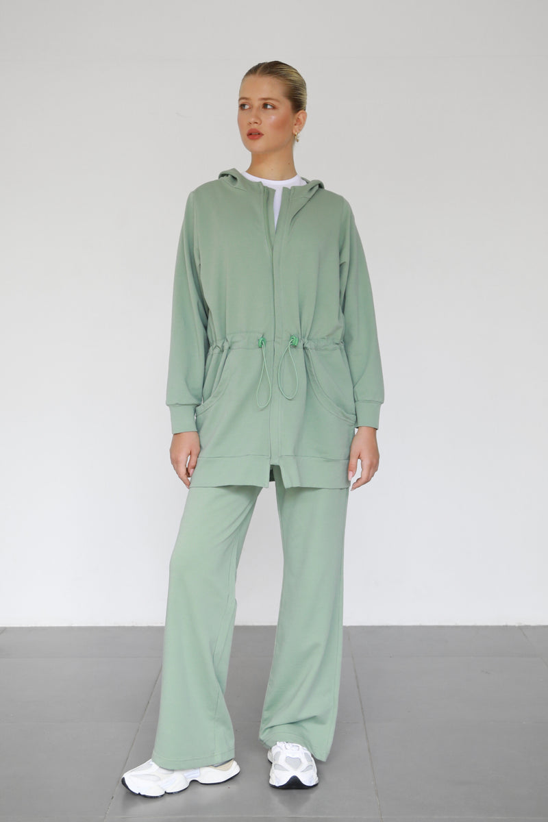 Light Flare Sweatpants - Sage