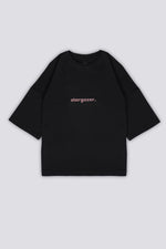 Stargazer Oversized T-shirt - Black & Rose Gold