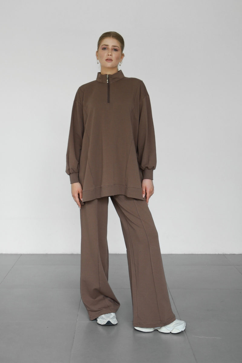 Anya Co-ord Set - Mocha