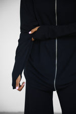 Modalite Zip-up Hoodie - Black
