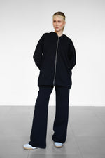 Light Zip-Up hoodie - Black
