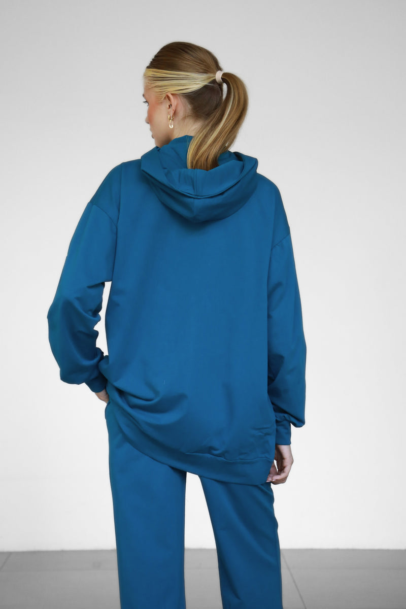 Light Zip-Up hoodie - Teal