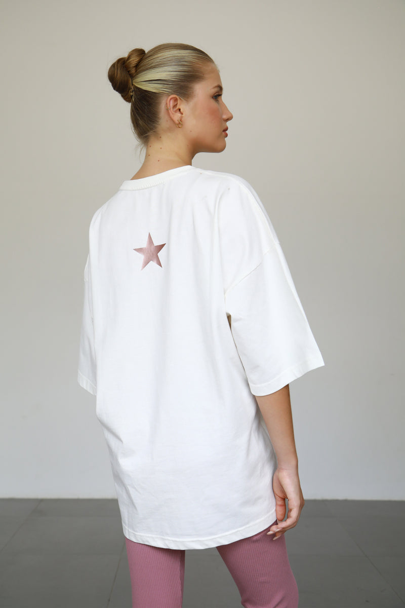 Stargazer Oversized T-shirt - Cream