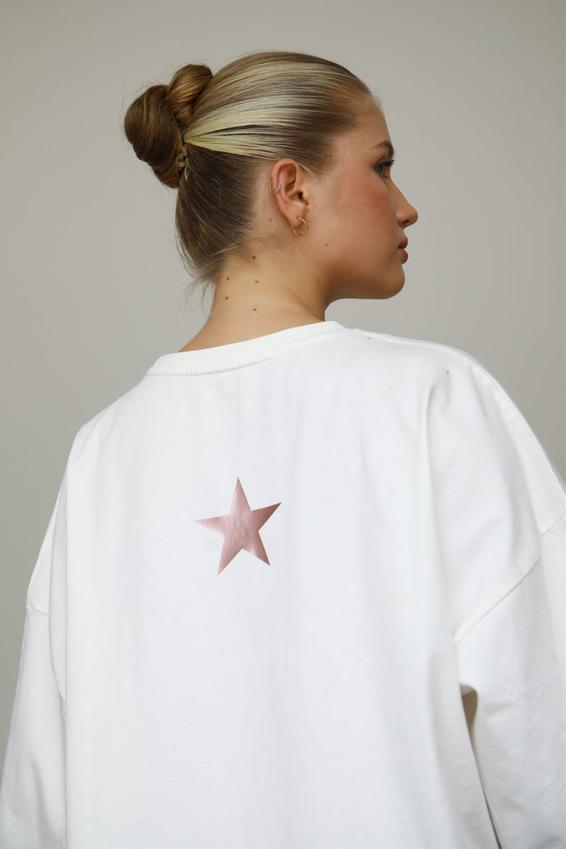 Stargazer Oversized T-shirt - Cream