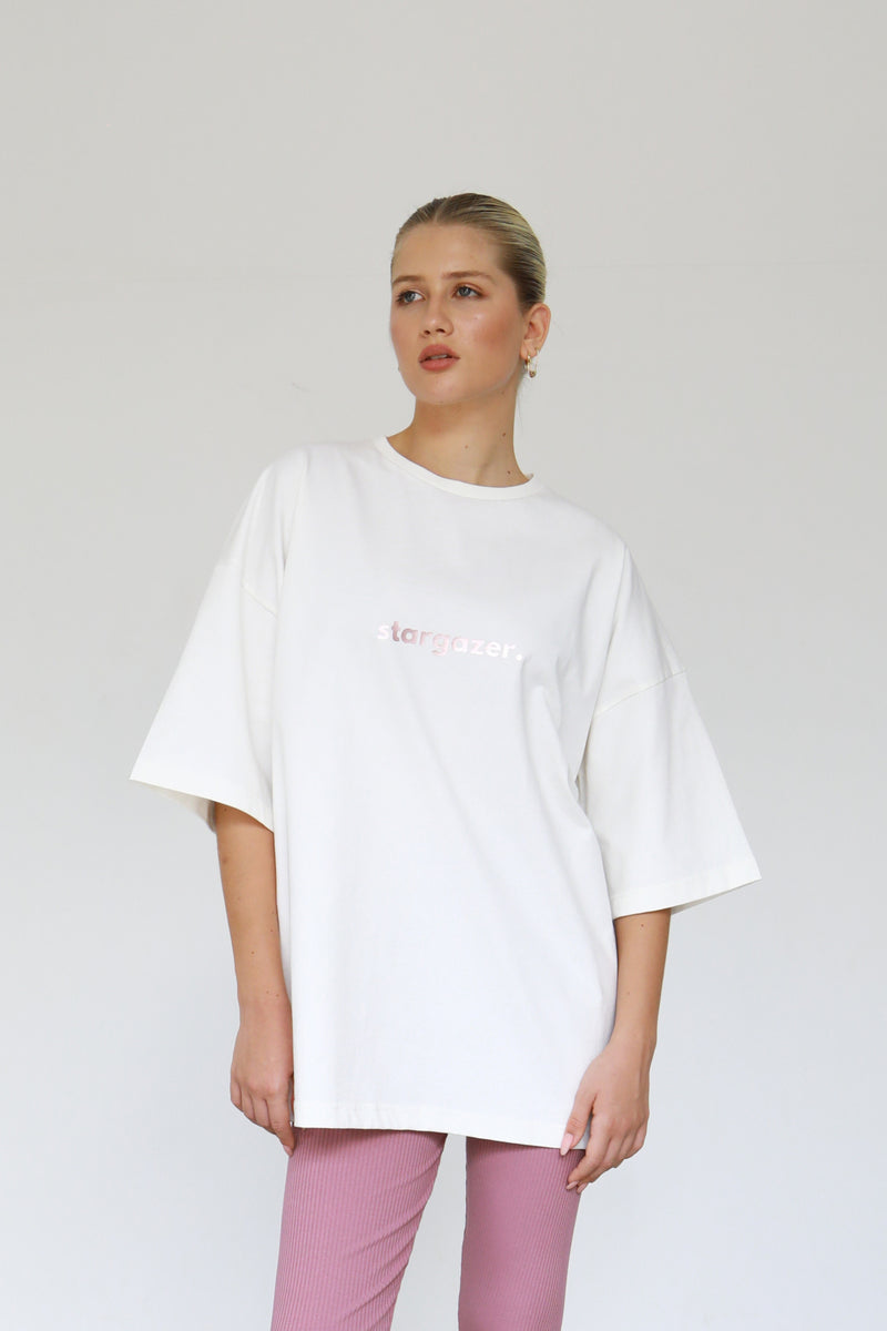 Stargazer Oversized T-shirt - Cream