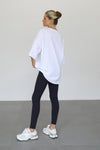 Oversized T-shirt with Pockets - White