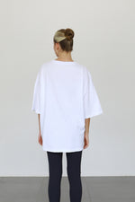 Oversized T-shirt with Pockets - White