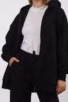 Heavy Ribbed Sweatpants - Black