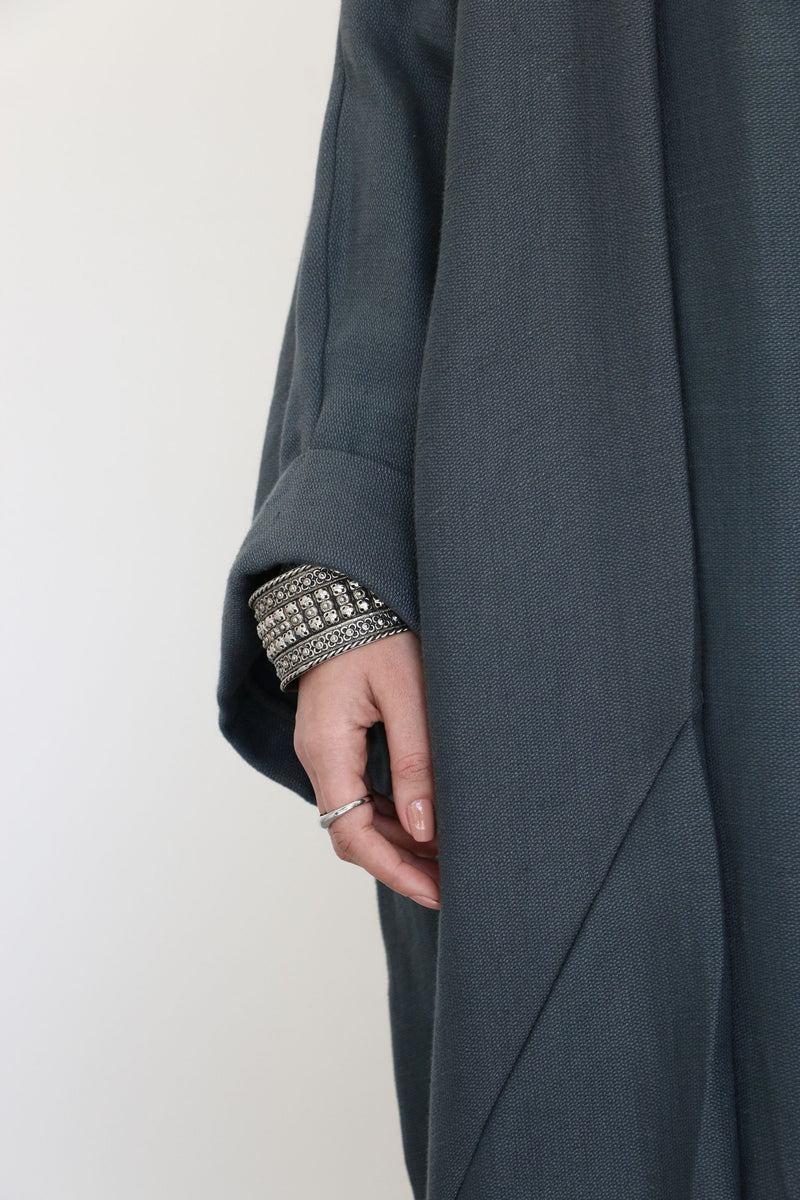 Calligraphy Abaya - Grey