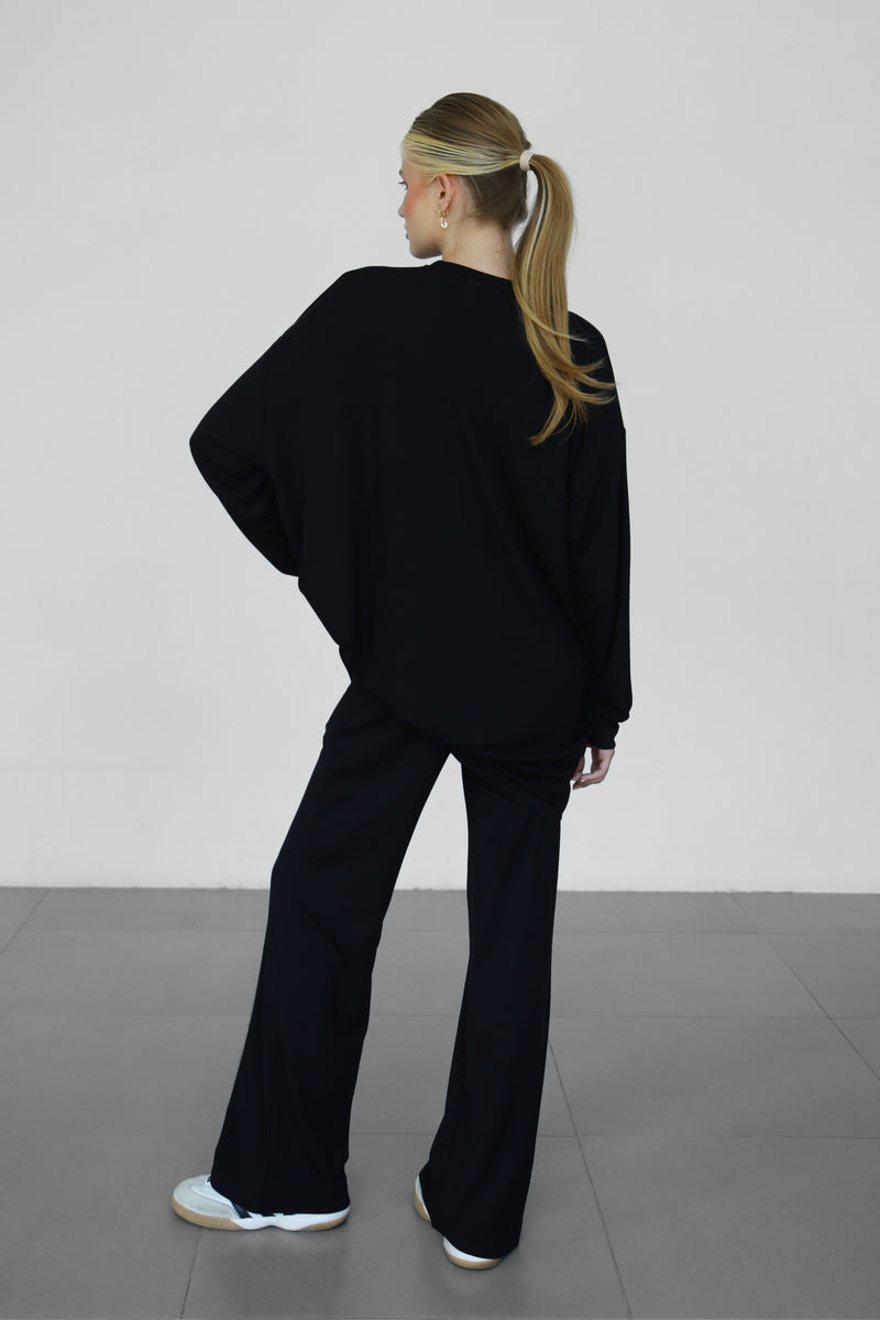 Modalite Long Phantom Sweatshirt - Black