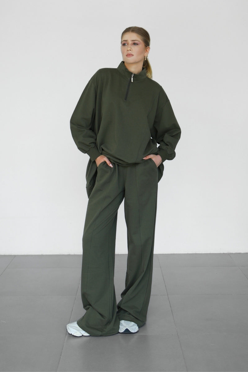 Anya Co-ord Set - Military