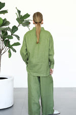 Linen Shirt - Matcha