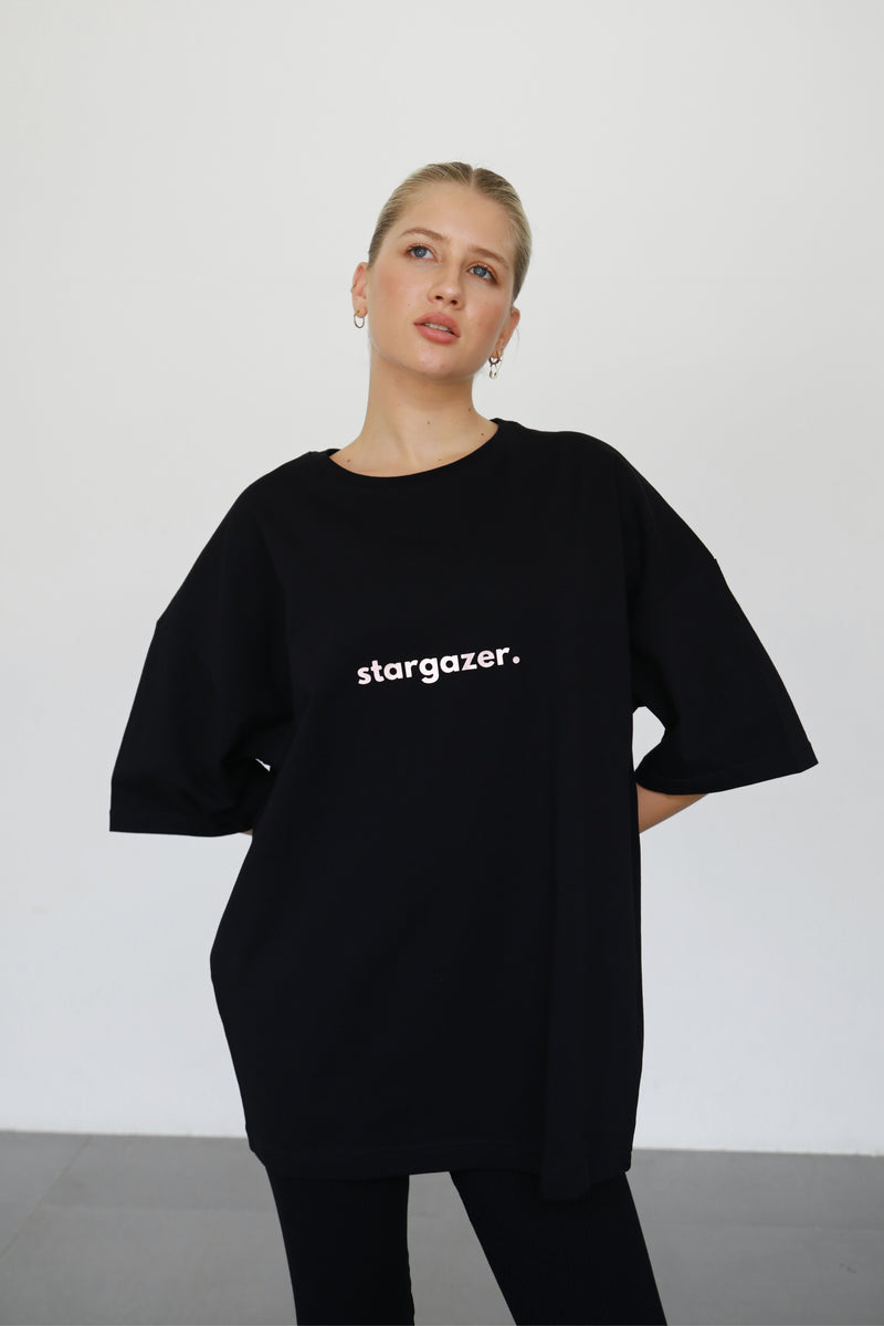 Stargazer Oversized T-shirt - Black & White