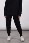 Heavy Ribbed Sweatpants - Black