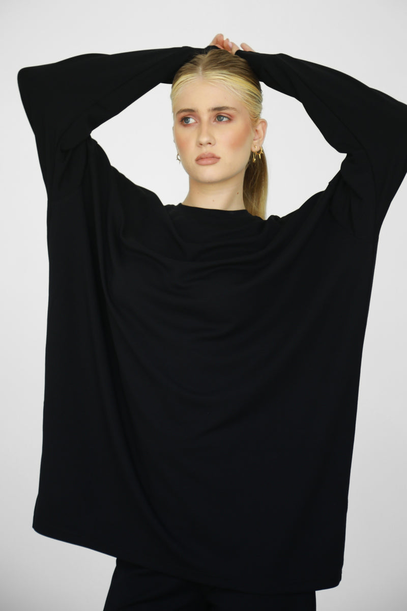 Modalite Long Phantom Sweatshirt - Black