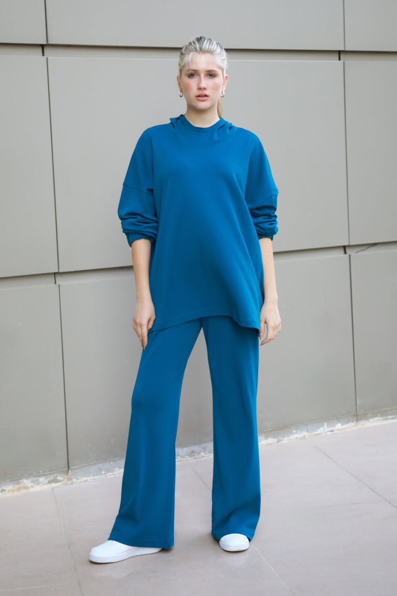 Hoodie Lounge Set - Teal