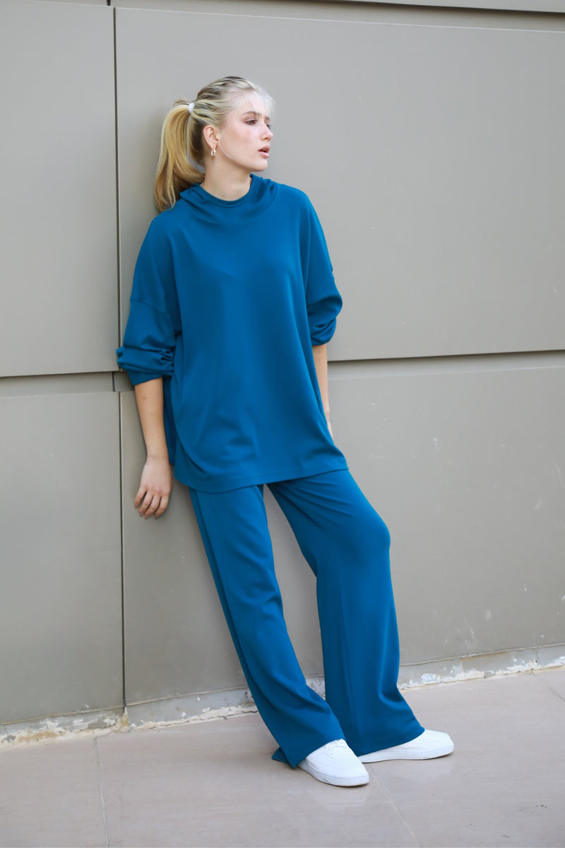 Hoodie Lounge Set - Teal