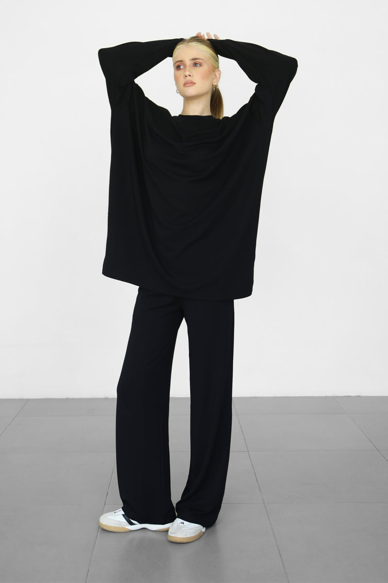 Modalite Long Phantom Sweatshirt - Black
