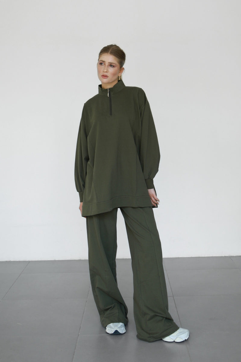 Anya Co-ord Set - Military