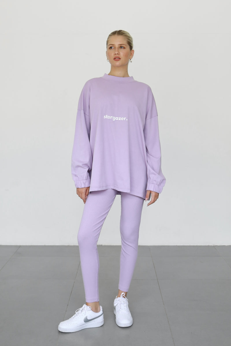 Stargazer Longsleeve T-shirt - Lavender