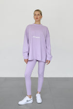 Ribbed Leggings - Lavender