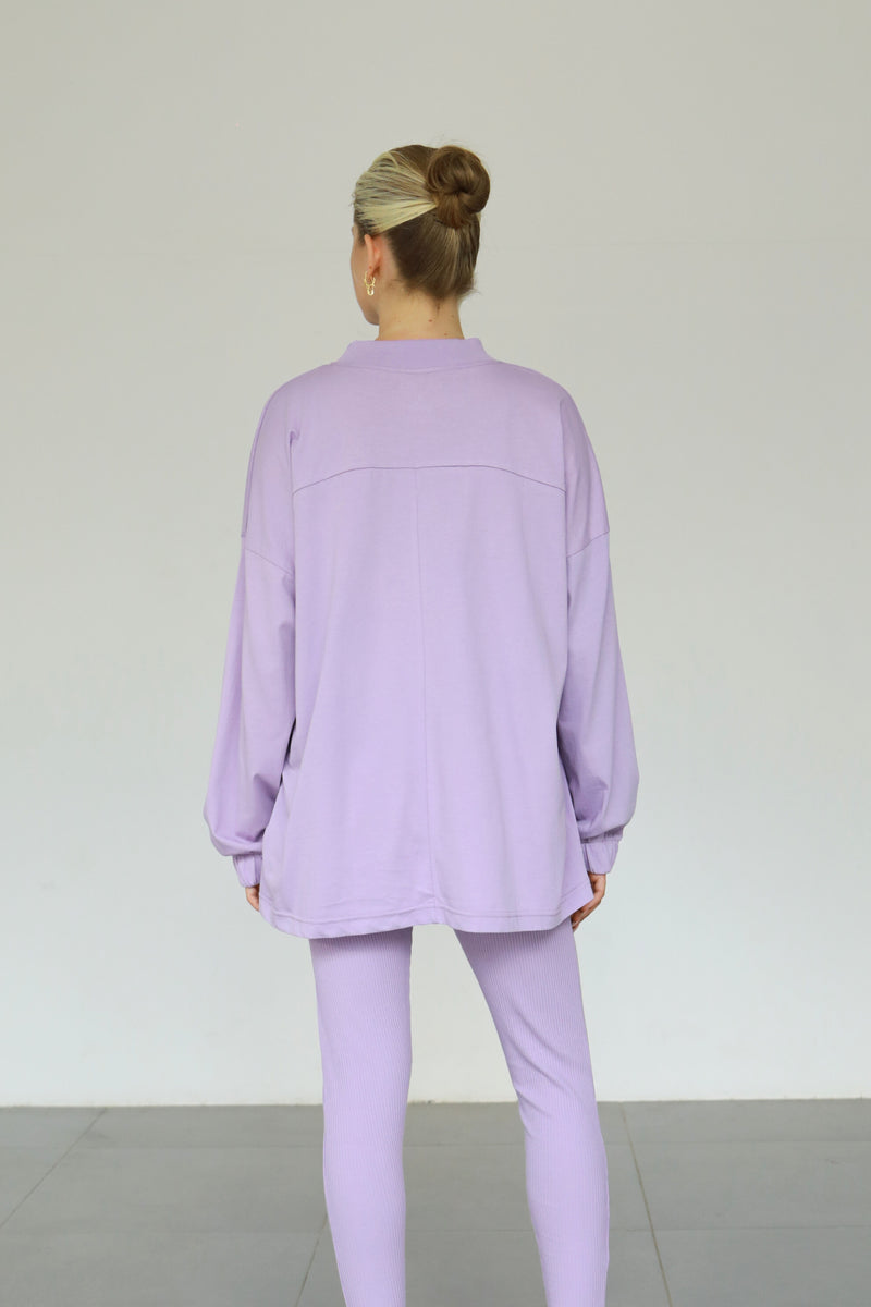 Stargazer Longsleeve T-shirt - Lavender
