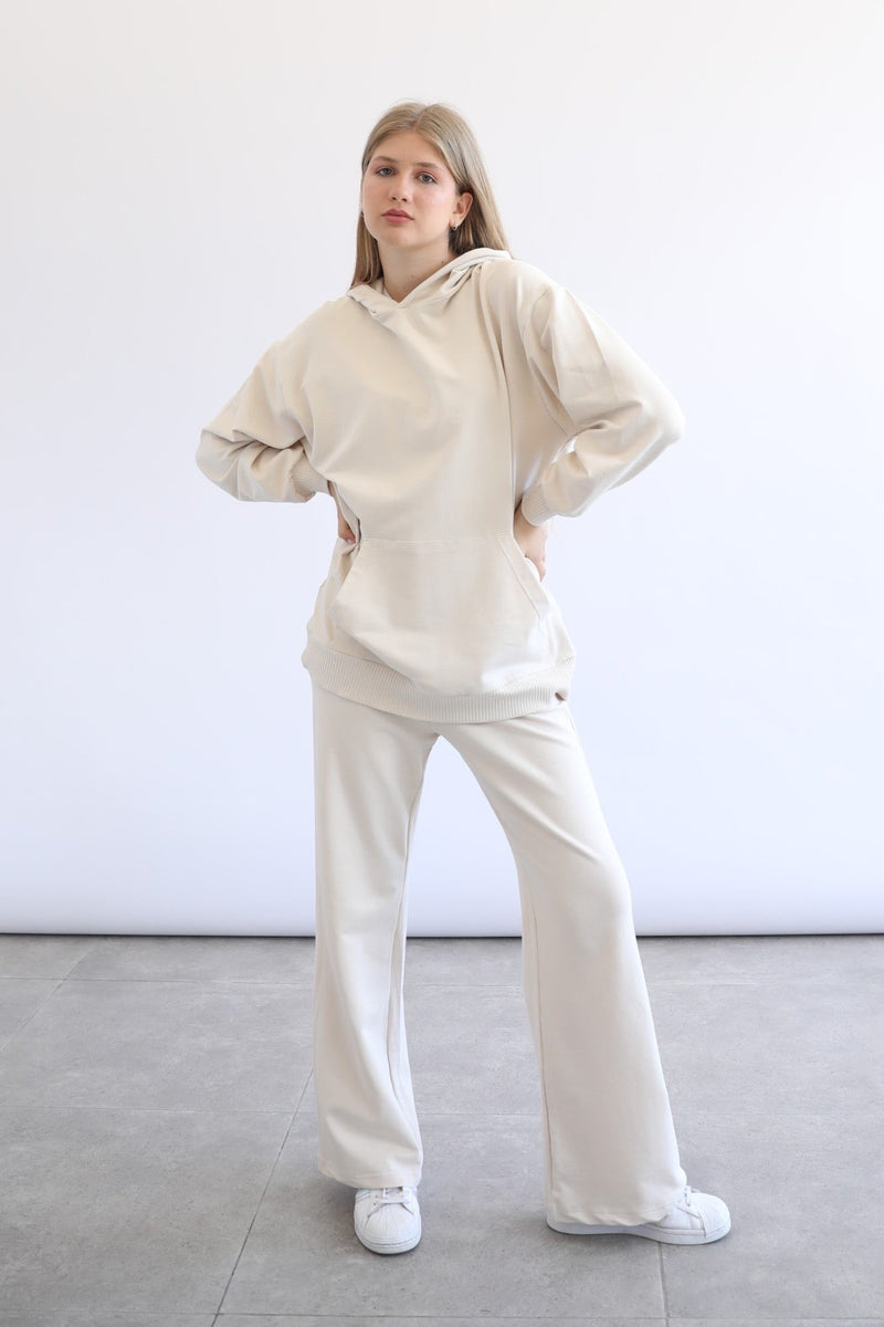 Light Flare Sweatpants - Vanilla